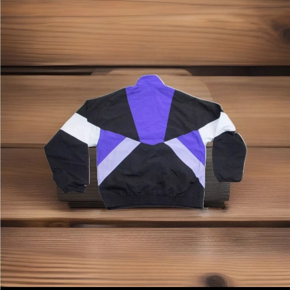 PUMA x Lauren London Track Jacket Black/Purple Windbreaker Large - Picture 2 of 8